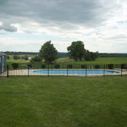 aluminum pool fence installation
