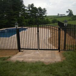 large aluminum pool gate