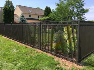 short picket style aluminum fence