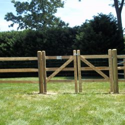 wooden rail fence for backyard