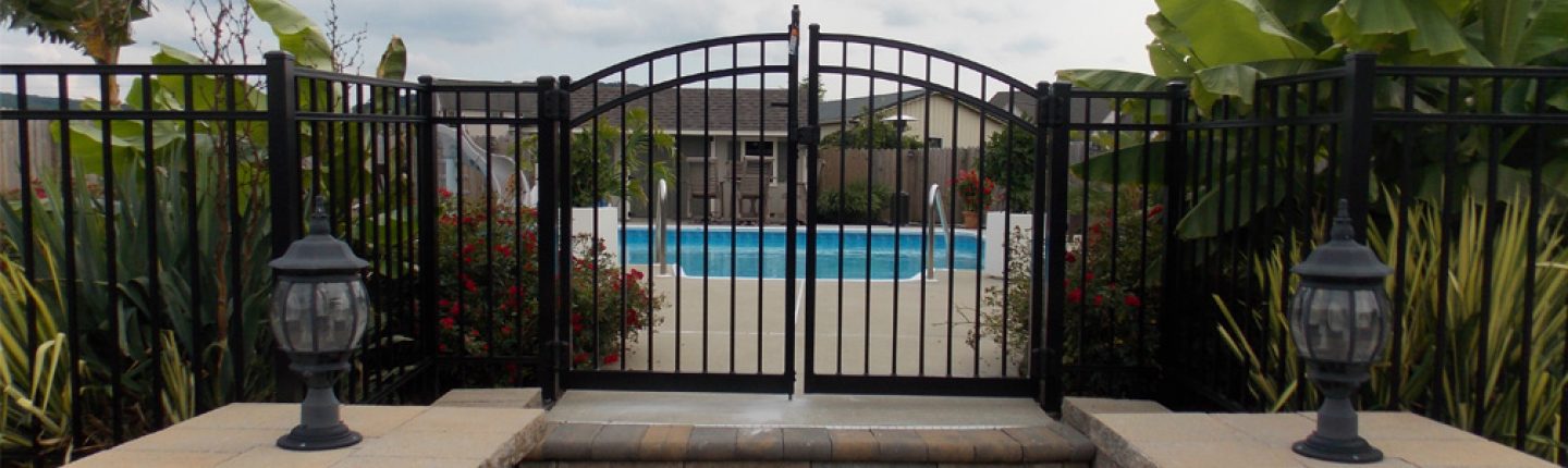 aluminum pool fence gate with lock 
