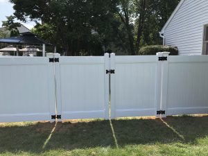 white vinyl fence and gate inspiration