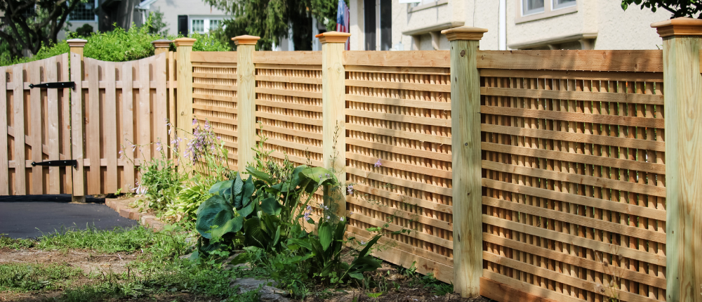 wooden privacy fencing 