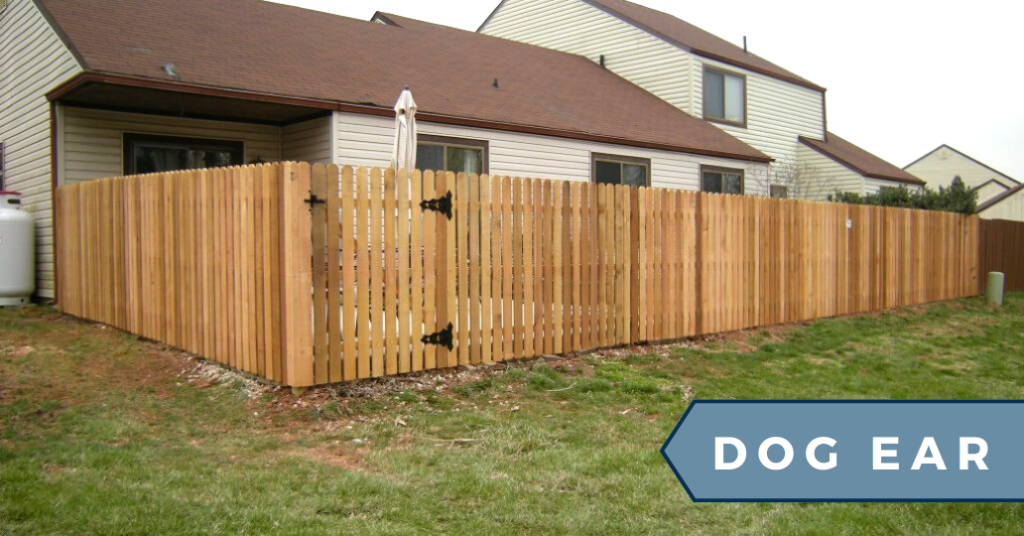 dog ear picket fence