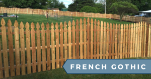 french gothic picket fence