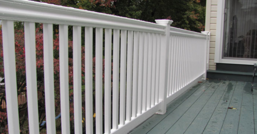 vinyl deck railing