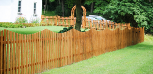 backyard dog fence ideas wood