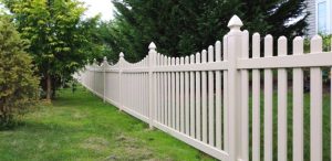 how to choose your fence company to build this perfect tan picket fence